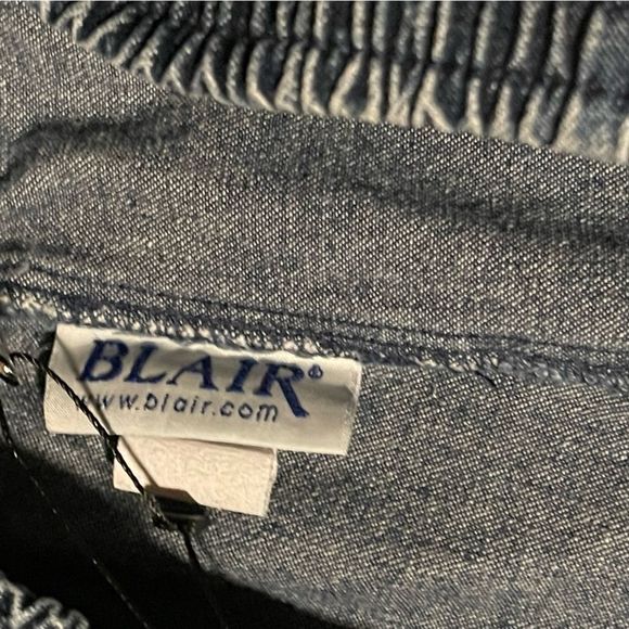 Vintage Blair Medium Petite Wide Leg Mom Jeans Elastic Waist - Picture 10 of 11